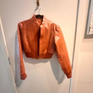 Women's Orange Bomber Jacket